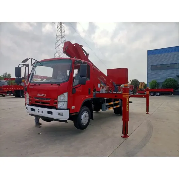 Isuzu 24m Hydraulic Aerial Work Truck, Aerial Work Lifting Truck, Telescopic Folding Arm Hydraulic Lifting Truck, Factory Price for Sale