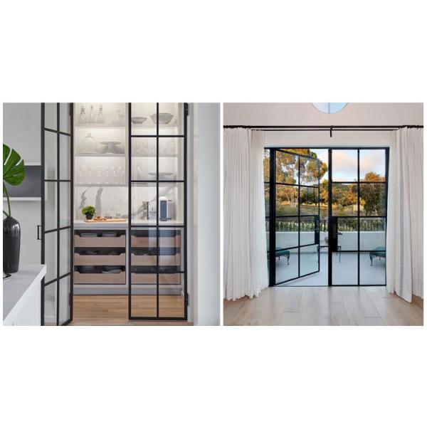 Modern Sliding Iron Steel / Aluminum Grill Window Metal Casement