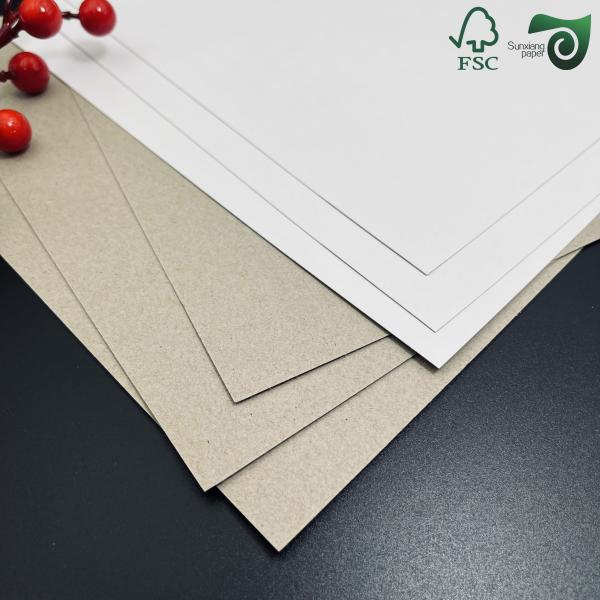 3mm Thick Grey Core Double Sided White Coated Duplex Laminated Board Sheets CCNB CCWB