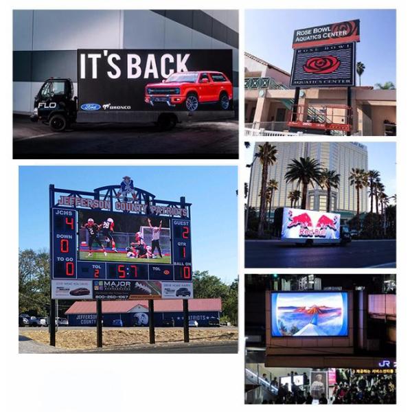 960X960mm IP65 Waterproof Front / Rear Servicing Outdoor Full Color LED Display