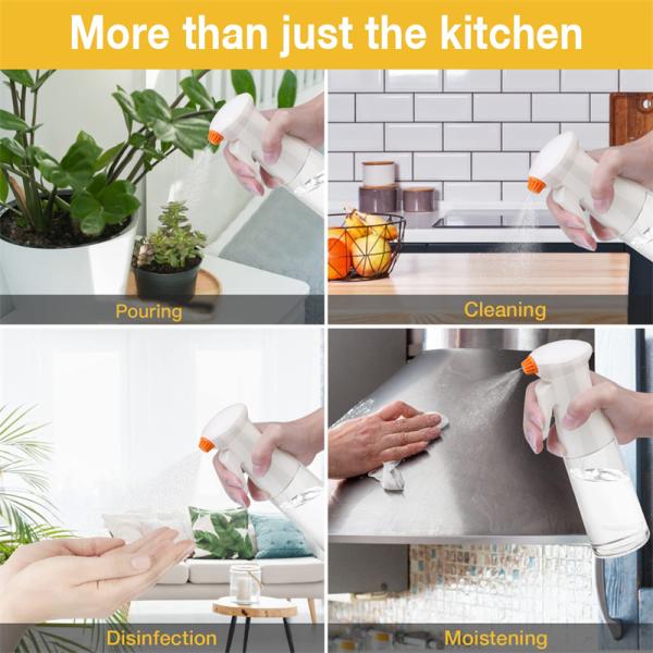 200ML Olive Oil Spray Bottle Durable Cooking Oil Plastic Bottle for Kitchen Tools