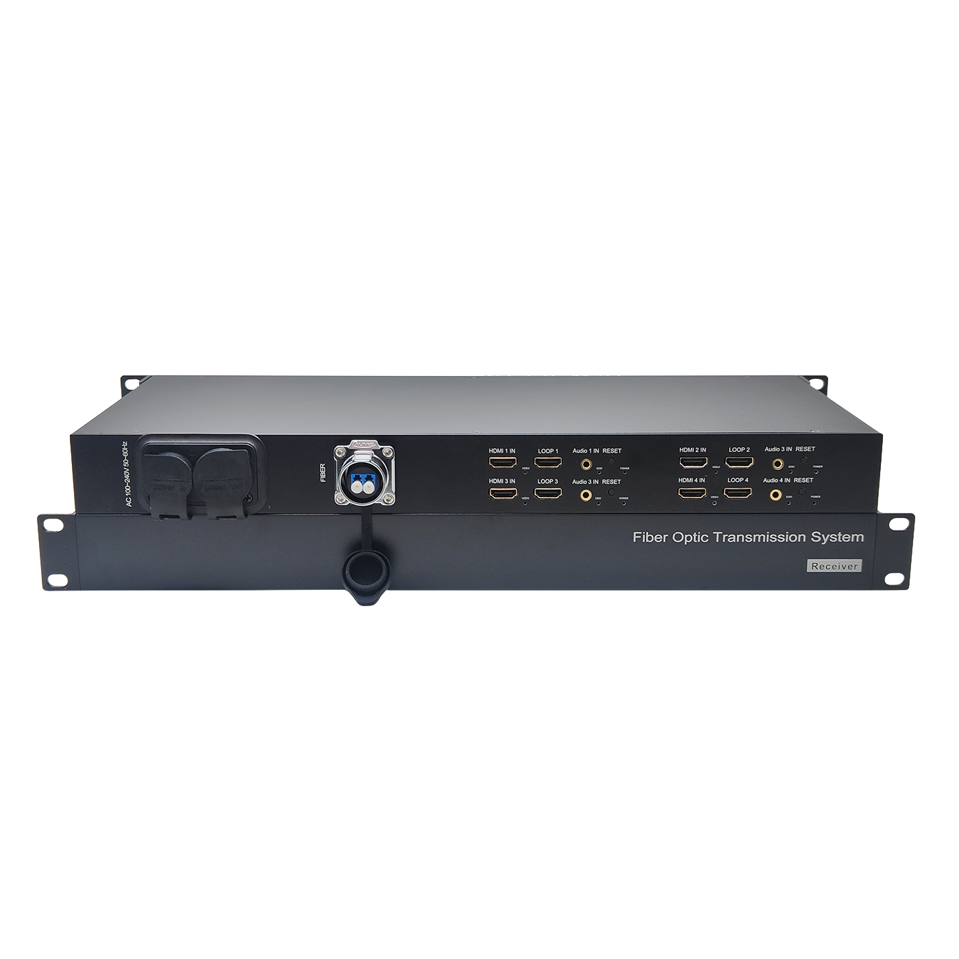 Custom-made 4 Channels Forward 4K60 HDMI Fiber Optic Converter Support 7680*1080P