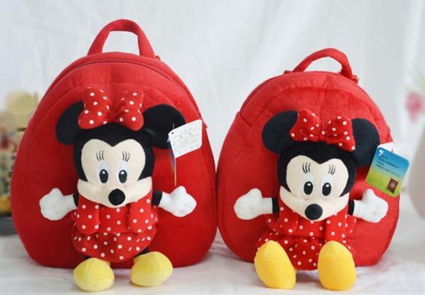 14inch Red Mickey Mouse Kid Backpack School Bags , For Children and Promotion Gifts