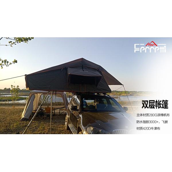 4WD Adventure Truck Roof Top Tent with One Bedroom in Field Game Style and Camouflage