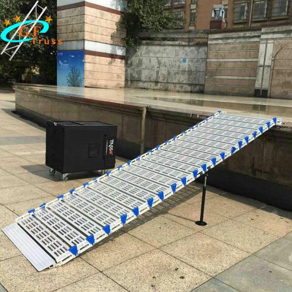 500KG Portable Aluminum Alloy Roll Stair For Outdoor Event