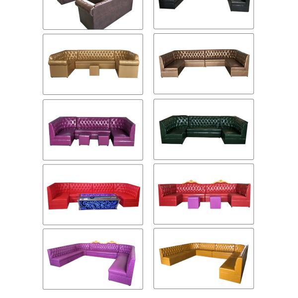 Кресло Faux 3 частей кожаное подковообразное секционное с углом фаэтона голубым круглым