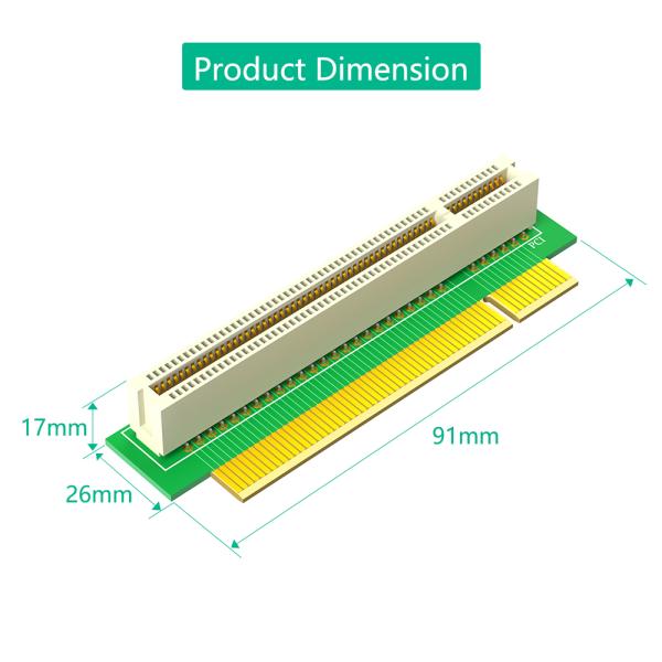 120Pin PCI 32Bit Raiser Card 95x30x20mm for Desktop