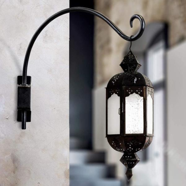 Diseño de transición de gancho giratorio de planta de metal para pajaros o alimentadores al aire libre