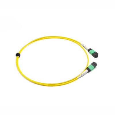 12 la femelle de SM USconec MTP/RPA de câble de tronc de la fibre MTP à MTP/à RPA G657A2 femelle raccordent le jaune du câble LSZH