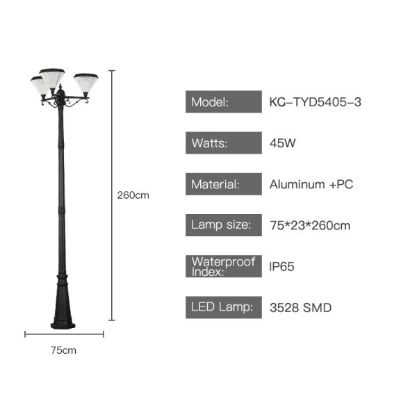 Solar LED Outdoor Lights Waterproof Solar Garden Lights with Auto On/Off