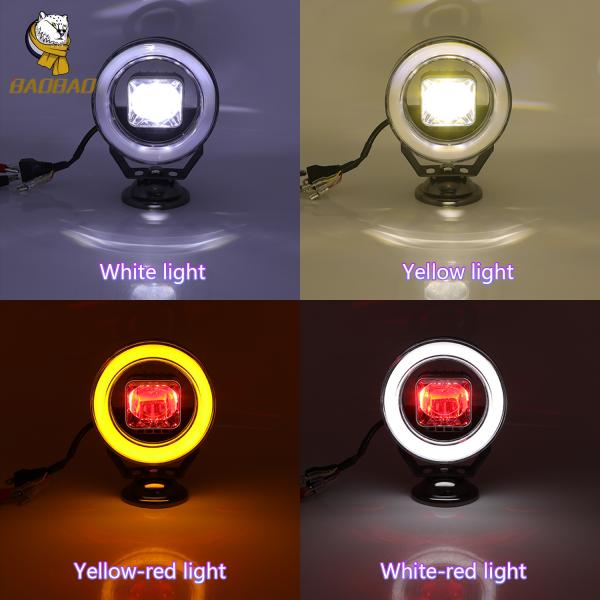 4.5 Inch Round Red Devil Eyes LED Headlamp For Car For Motorcycle Auto Parts