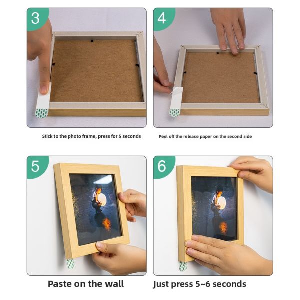 Acrylic Adhesive Removable for Magic Tape No Trace Back Arrow Tape for Photos Nail-Free Hook Artifact for Wide