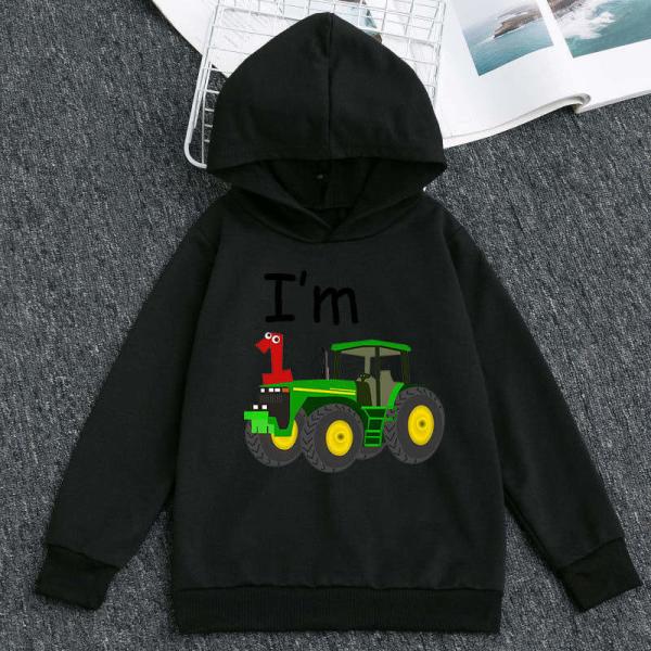 Children'S Sports Cartoon Car Boy Cotton Hoodie Worsted