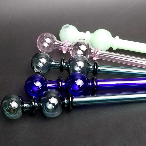Honeybird Handmade Glass Smoking Pipe With Colors Recycler Oil Rigs Glass Balancer