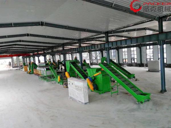100-200KW Plastic Recycling Washing Line 304 Stainless Steel Bearing NSK 5-10tons