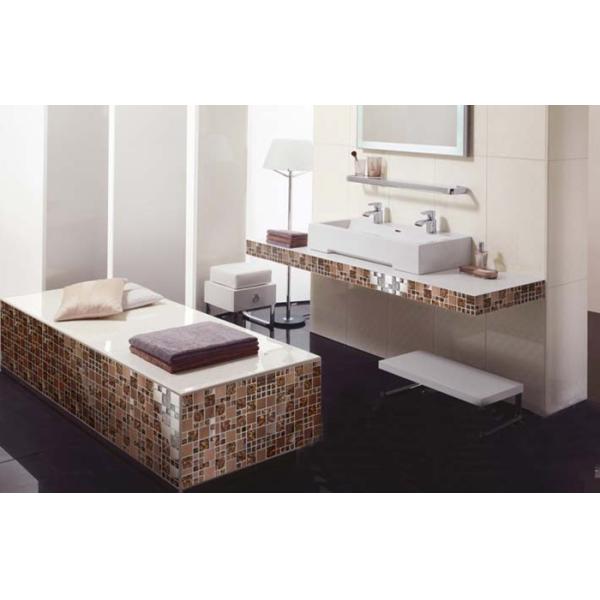Gold Stainless Steel Kitchen Backsplash Mosaic Tiles For Kitchen Table Top