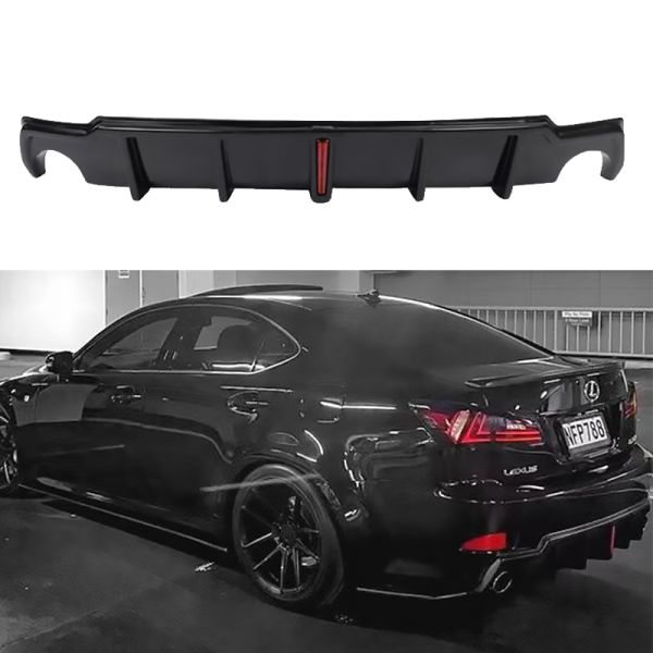 OEM High Quality Body Kit Bumper Lip Rear Bumper Lip With Light Rear Lip for Lexus IS250 IS300 2006-2012