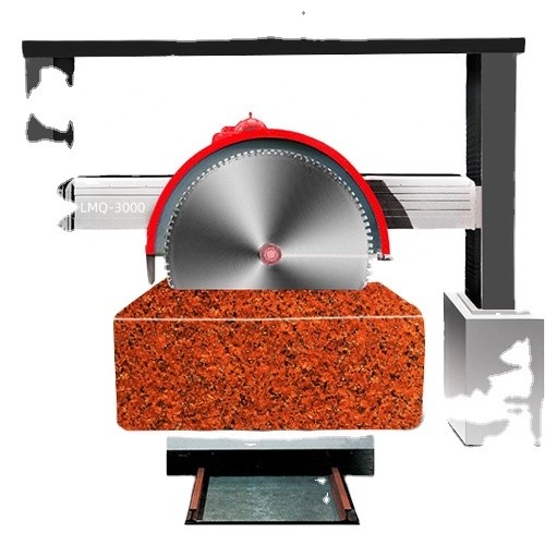 Экономика Каменная резальная машина для резки красного гранитного мрамора известняка