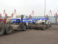 Sinotruk 6x4 10 roda a cabine do caminhão 371hp HW79 do trator com 2 dorminhocos e condicionadores de ar