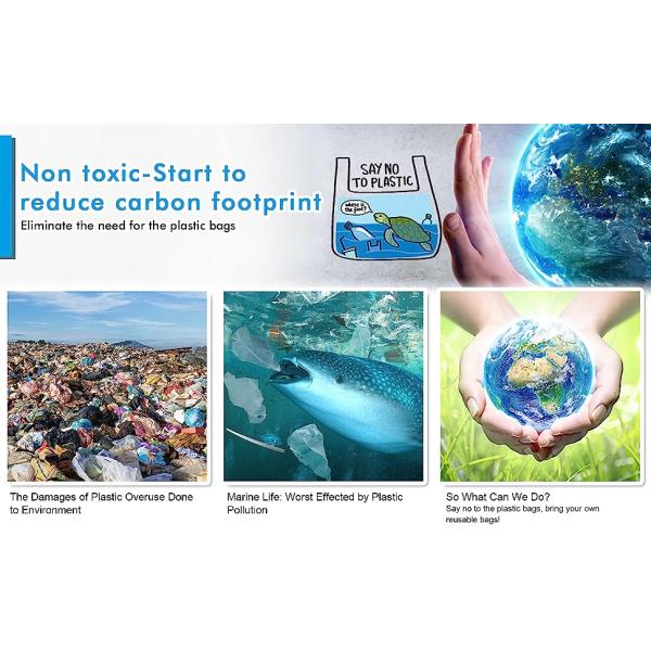 Reusable Grocery Bags，Large Washable Foldable Shopping Bags，Heavy Duty Tote Bags With Reinforced Handles