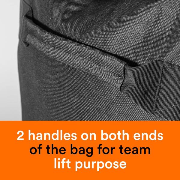 Fitdom 130L 36 Heavy Duty Extra Large Sports Gym Equipment Travel Duffle Bag W/Adjustable Shoulder Strap & 7 Compartmen