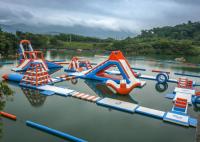 0.6 - parque de flutuação inflável da água do PVC de 0.9mm com logotipo da impressão