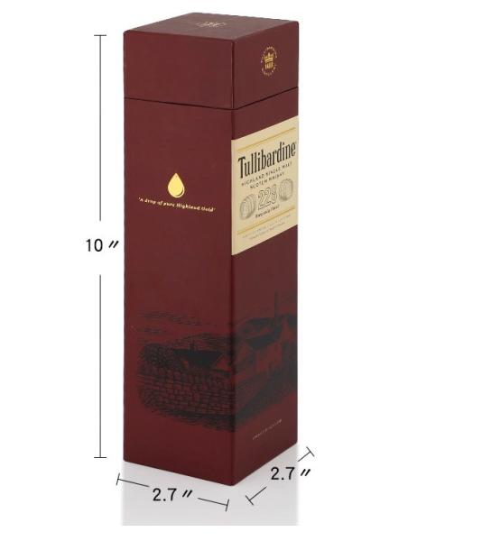 Plain Cardboard Small Gift Wine Bottle Box for Packaging CMYK as per pantone