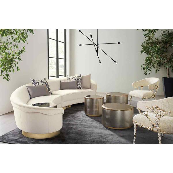 Metal Frame Velvet Leather Armchair Lounge Living Room Leather Accent Chairs