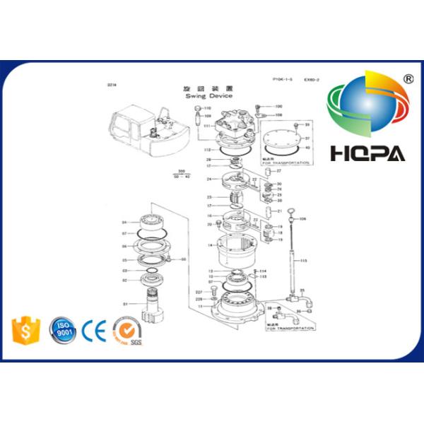 Набор уплотнения мотора 4325475 качаний для мотора качания Хитачи EX60-2 экскаватора