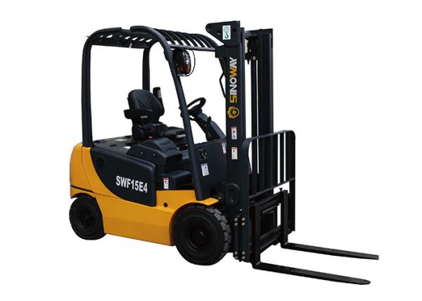 Small Electric Forklift SINOWAY 1.5t Lead Acid Battery 13kw Drive Output