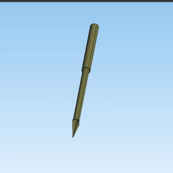 17-4ph en acier inoxydable à aiguille concave de ponction à quatre côtés pointu