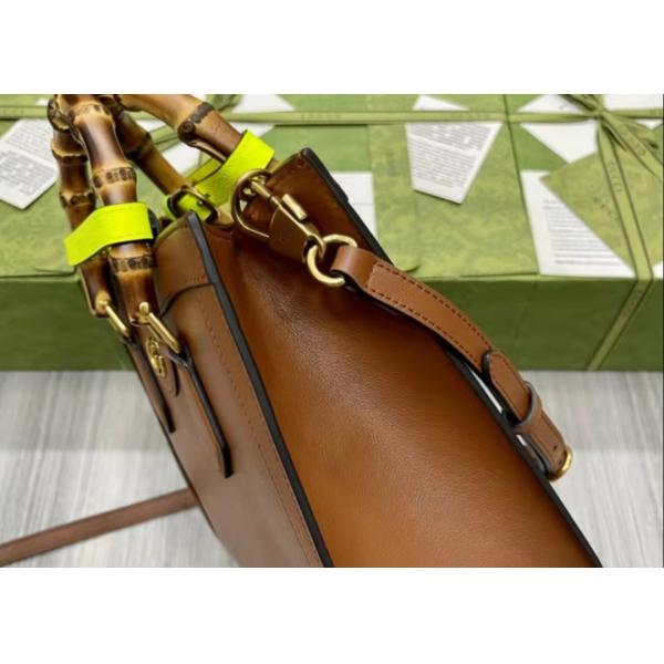 DIANA 27cm Length Bamboo Tote Bag Elegant Temperament Cross Body