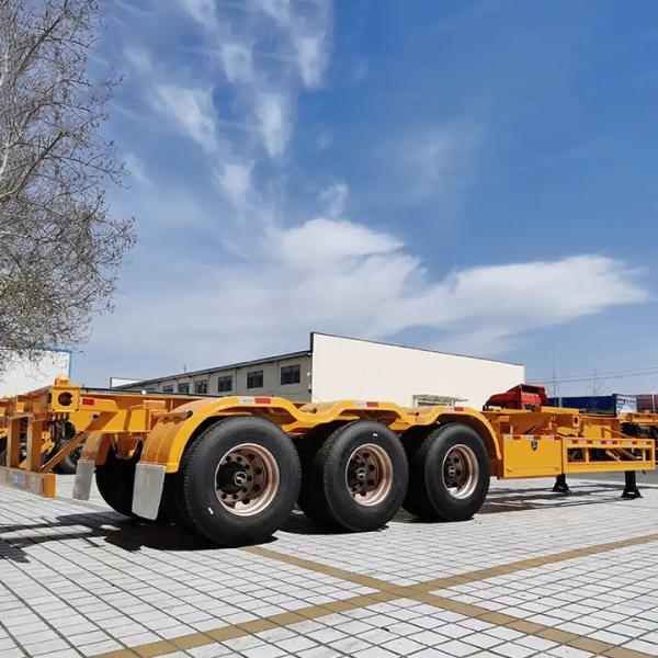 3 оси 40ft 20ft Skeleton Semi-Trailer 20ft 40ft 45ft контейнер с 12 замок поворота