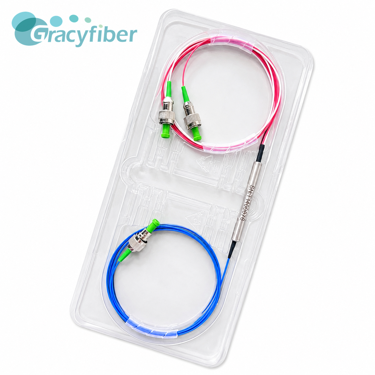 1650nm Dual Stage Optical Circulator 3 Port Single Mode SMF 28e P Grade High Isolation FC APC Connector