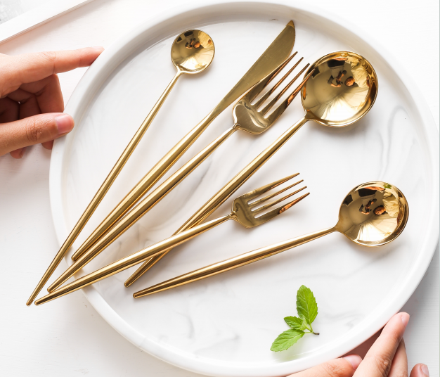 on knife and fork more
