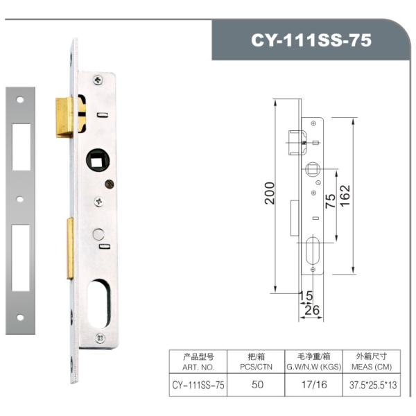 Mortise Commercial Aluminium Door Locks Price Cylinder Adjustable Backset