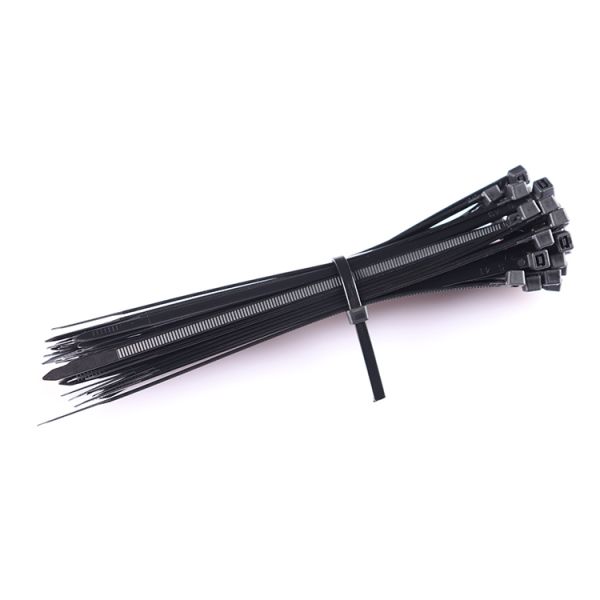 Durable Using Various 7.6x400mm Black White Multi Color Zip Self Locking Nylon Cable Ties