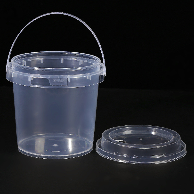 Multi Color Portable Plastic Bucket Food Grade PP Square Bucket 100ml-6000ml