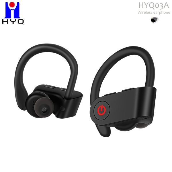 80mAh Wireless Bluetooth Earhook Sport Earpiece Compatible With Smartphones Laptop