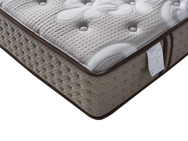 Individually Wrapped Pocket Spring Mattress With Latex Bio Based Blue Support Pad