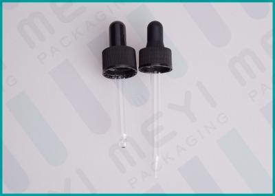 20/410 Ribbed PP Plastic Glass Dropper Bottles Caps For Essential Oil Bottles