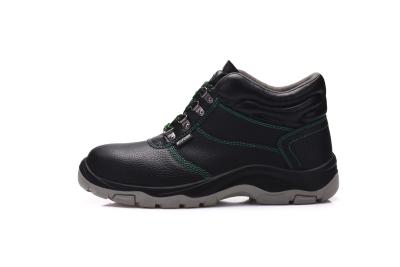 Middle Cut Style Men Office Safety Shoes , Waterproof Black Non Slip Shoes