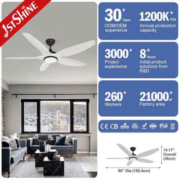 1stshine 48 60 Lower Noise Ceiling Fan with Dimmable LED Light and Smart WIFI Control
