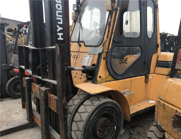 Used HYUNDAI FD50 forklift/tcm 5t forklift made in KOREA /KOREA HYUNDAI forklift 5T for sale
