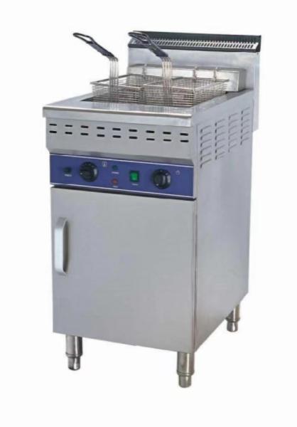 Fritadora comercial de aço inoxidável elétrica com controle de temperatura de 0°C a 300°C para fritura perfeita de alimentos