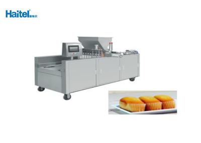 Bolo automático completo da pastelaria que faz a máquina pelo tempo da extrusão do controle 2-6s do PLC da padaria