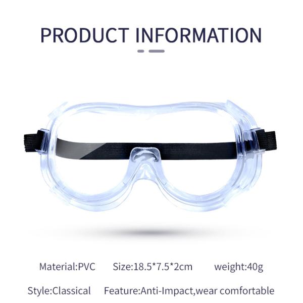 China Wholesale Clear Safety Surgical Medical Protective Glasses Goggles for Hospital