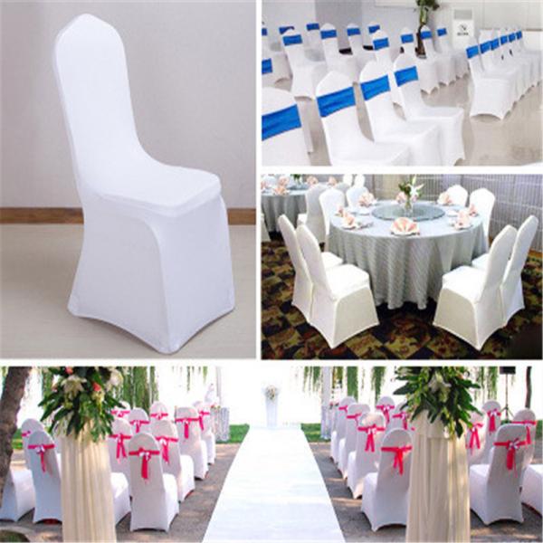 Simple Style Banquet Chair Covers Wedding Plain Dyed Banquet Hall For Hotel Home