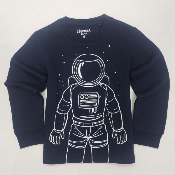 Thermal Children Pajamas Set Luminous Glow Print for Winter and Autumn Sleepwear Boys