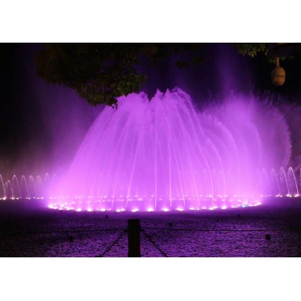 Contemporary Park Water Fountain , Colorful Musical Dancing Fountain Project